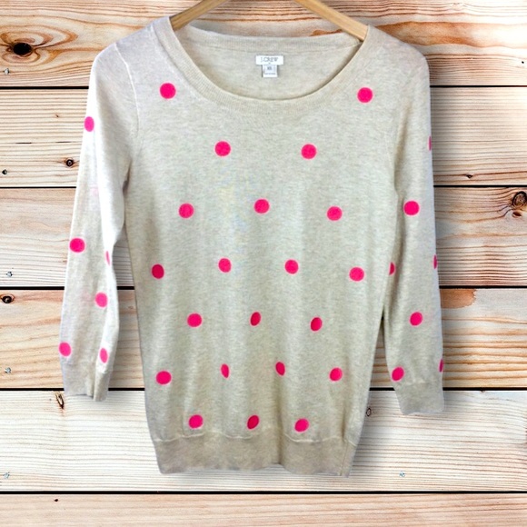 J. Crew Sweaters - J. Crew Polka Dot Sweater Sz Xs